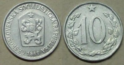 obrázok k predmetu 10 halierov 1969 ČSS