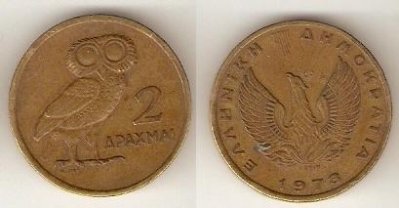 obrázok k predmetu 2 drachma 1973