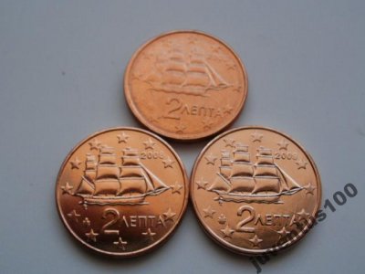 obrázok k predmetu Grécko 3 x 2 cent 20