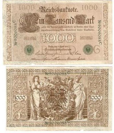 obrázok k predmetu 1000 mark 1910