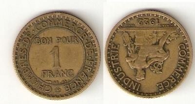 obrázok k predmetu 1 franc 1922
