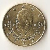 zberateľský predmet 50 cent Vatikan 2010  vyrobil lomonosov