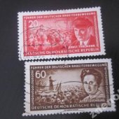 predmet DDR 1955 Mi 475 a 8   od lotrinsky