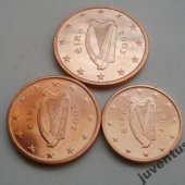 zberateľský predmet Írsko 1,2,5 cent 200  vyrobil hus